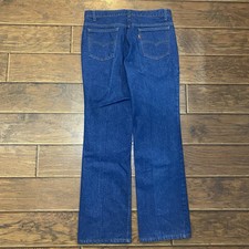 VTG Vintage 70  s 80  s Dark Wash Orange Tan Levis