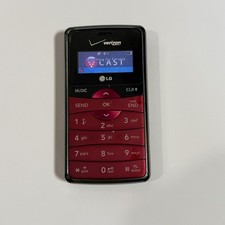 LG EnV2 VX9100 Maroon Verizon QWERTY Flip Phone Read