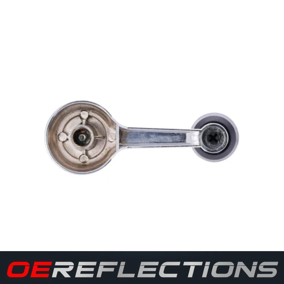 2 MANIJAS DE MANIVELA DE VENTANA MANUALES INTERIORES CROMADAS PARA JEEP WRANGLER CHEROKEE CJ5 CJ7 Foto 4 de 4