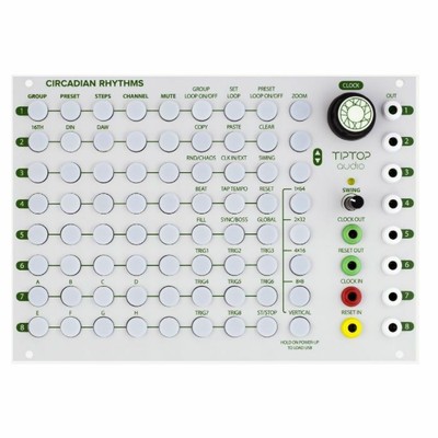 Tiptop Audio zirkadiane Rhythmen Step Sequenzer Modul (weiß)