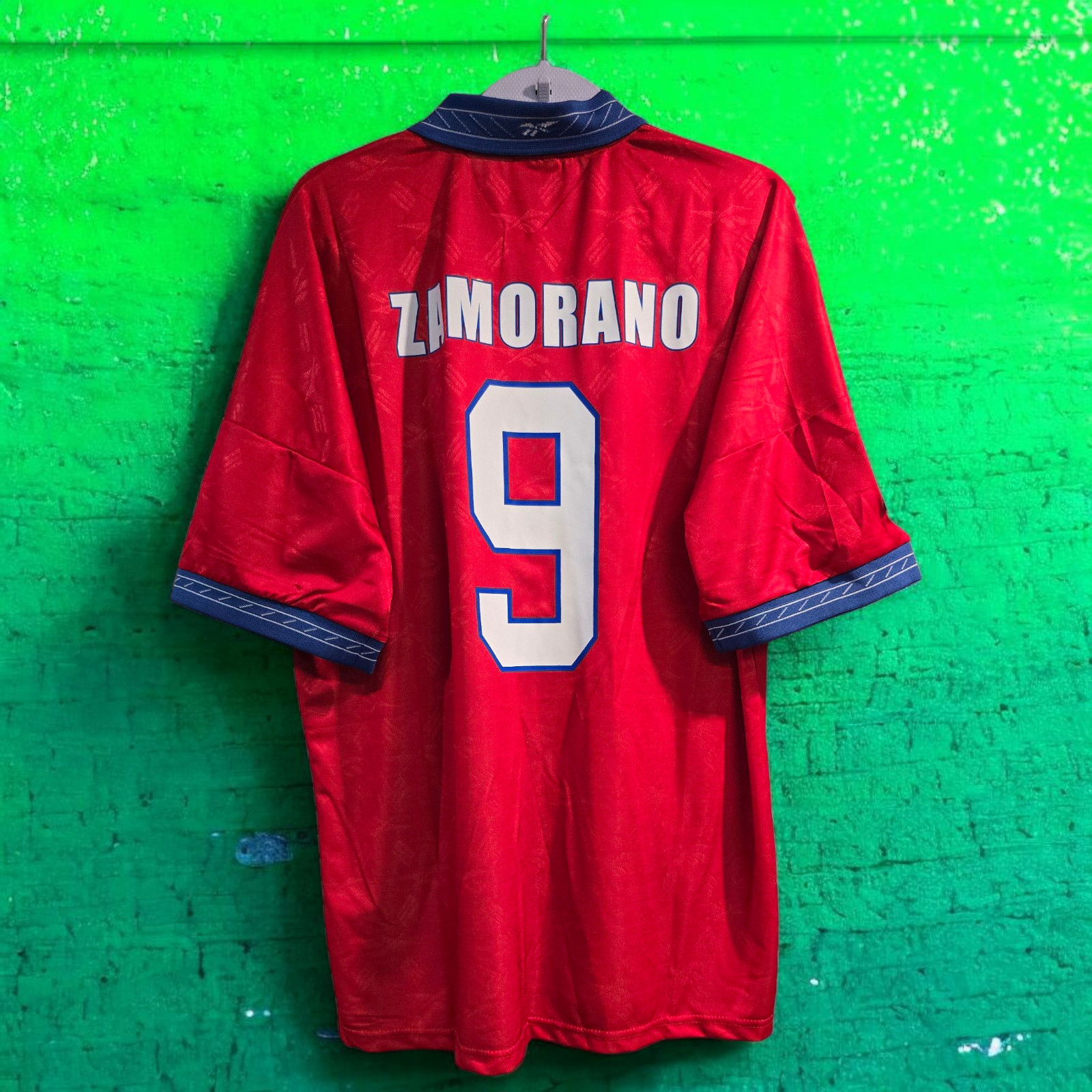 CHILE Home World Cup France 1998 - Retro - Soccer - ZAMORANO - Small (RunSmall) thumbnail 9