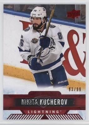 2017-18 Upper Deck Overtime Red Foil 93/99 Nikita Kucherov #61 0c3