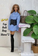 5PCS For Fashion Royalty Integrity Poppy Parker NuFace Dolls Clothes Shoes Bag