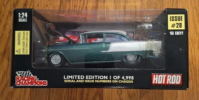 Racing Champions Hot Rod '55 Chevy 1:24 Die-Cast Issue #28
