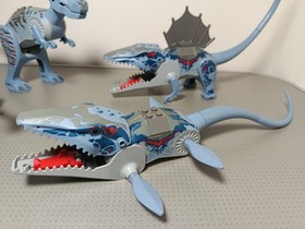 LEGO Dinosaurs 2001 Bundle 6720 6721 7002 T-rex Mosasaurus Dimetrodon