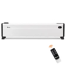 40'' 1500W Electric Baseboard Space Heater with 3 Heat Settings & Remote Control