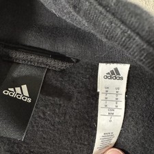 ADIDAS ORIGINALS Mens Fleece Black 1/4 Zip M