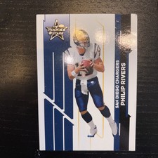 2006 Leaf Rookies & Stars Materials Jersey #86 Philip Rivers SAN DIEGO CHARGERS