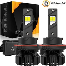 RIDROID 9008 H13 LED Headlight Bulbs Kit High/Low Beam Super Bright Canbus 6500K