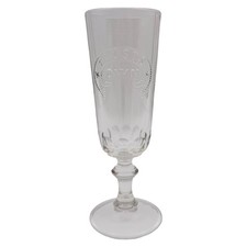 Faust&rsquo;s Own Beer Embossed Drinking Glass Anheuser Busch Pre-Prohibition Tulip