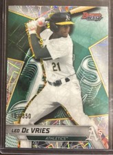 2025 Bowman's Best Leo De Vries Top Prospects Lazer Refractor #/350 Athletics