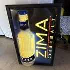 Zima Clearmalt Alcoholic Beverage Large Light Up Beer Sign Works 26x16 Vtg 1993