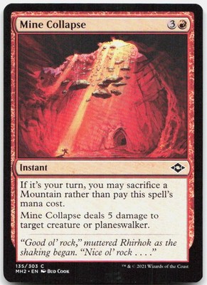 Mine Collapse 135 Near Mint Modern Horizons 2 Common Magic: The Gathering