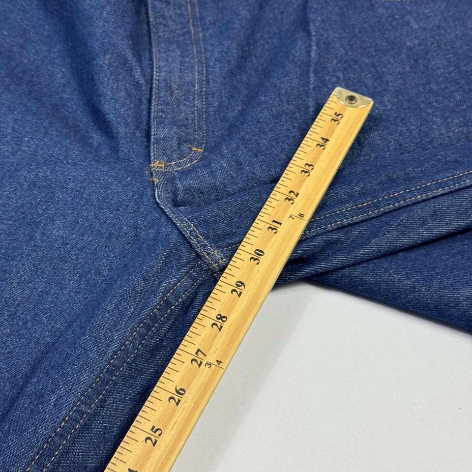 L.L.Bean Jeans Mens 46x30 Blue Denim Relaxed Fit 100% Cotton Zip Fly Classic - Image 3 of 4