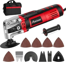 3.5 Amp Oscillating Multi-Tool – 4.5° Motion, 6 Speeds, 13-Piece Kit + Bag