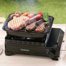 Iwatani Cassette Gas Stove CB-ODX-1-BK /OL BBQ Plate Grill CB-A-YKG JAPAN NEW