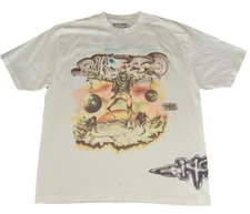 Travis Scott T Shirt XL Cream Circus Maximus Tour Europe Exclusive NEW *flaw