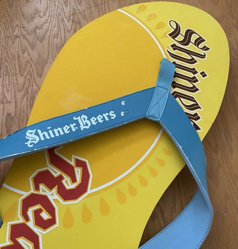 Shiner Ruby Redbird Promotional Flip Flop HUGE! 35”x 10” RARE! - Picture 4 of 11
