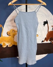 Shein EZwear Blue Rib Knit Bodycon Mini Dress - Size S