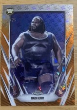 2026 Topps Chrome WWE Wrestlemania MARK HENRY ORANGE Logofractor #d /25