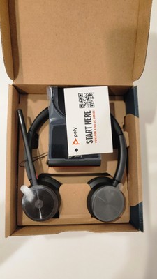 Poly Voyager 4320 UC Wireless Headset with Charging Stand and USB-C Bluetooth