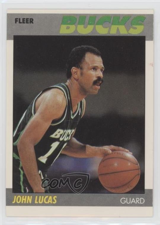 1987-88 Fleer John Lucas #66 0b5
