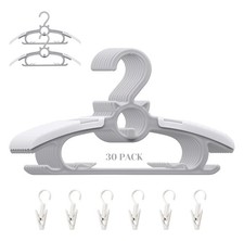 Baby Nursery Closet Hangers, Ultra Thin Non-Slip and Extendable Laundry Infan...