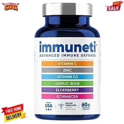 Immuneti Advanced Immune Defense 6-in-1 Vitamin C Zinc Elderberry