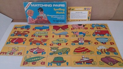 Chad Valley Matching Pairs - Rechtschreibmatch - komplett
