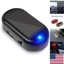 LED Flashing Alarm Light for Cars - Solar-Charged and USB Compatible Protection