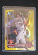 🔥2022 Bowman Draft Chrome Andrew Pintar #BDC-138 Yellow Lava Refractor /75 (RC)