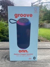 ONN Groove Medium Rugged Speaker with LED Lighting Effects