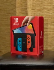 Nintendo Switch 1 OLED 64GB Neon Red & Blue Joy-Cons - Japan Import BRAND NEW