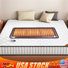 Natural Jade Tourmaline Stone Far-infrared Therapy Mat Electric Heating Pad