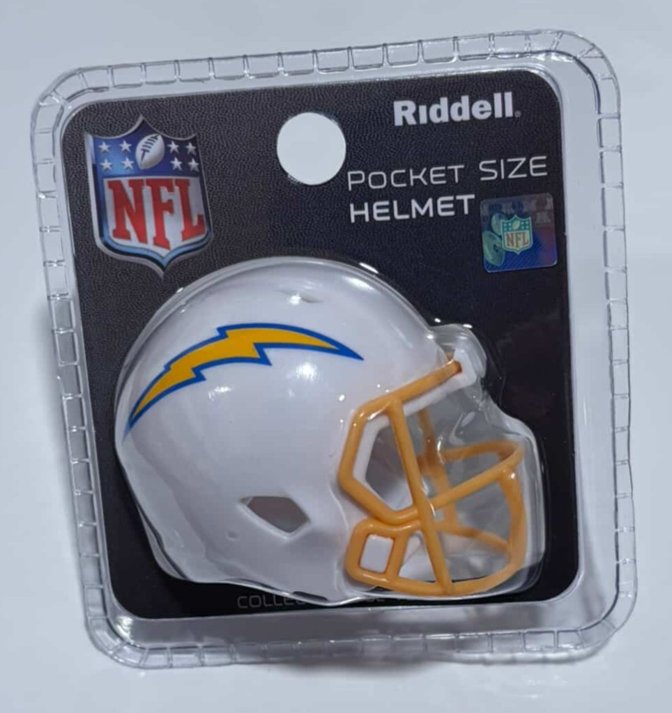 Riddell pocket pro football helmet Los Angeles Chargers SPEED yellow ...