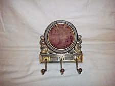 ANTIQUE CAST IRON VICTORIAN ? GENTLEMANS STICK PINS, BELT, GARDER, BOWTIE HOLDER