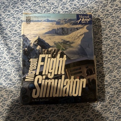 1993 Microsoft Flight Simulator 5.0 for MS DOS 3.5'' Floppy Used