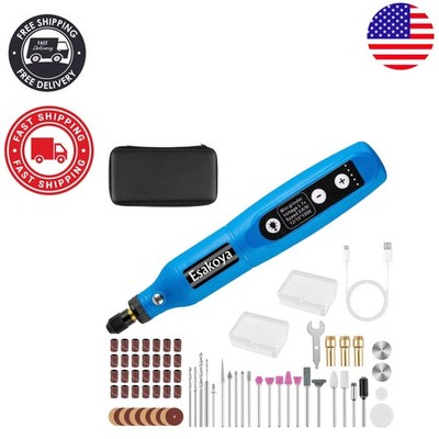 Powerful Battery-Powered Rotary Tool with 75 Accessories - Ideal for DIY Crafts