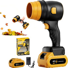 Akku-Laubbläser Bis 108Km/H,Stufenloses Getriebe,40000 U/Min Handgebläse Stark,A