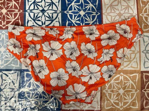 Freya Swim Set- 36L/36HH Coral and White Floral Tankini and Matching XL Bottoms - Picture 8 of 9