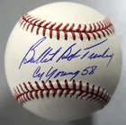 Bullet Bob Turley Signed Major League Baseball Autograph CY Young 58 Inscription