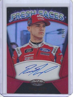 2018 Panini Certified Racing #FFS-RR Ryan Reed Fresh Faces Signatures Red #/99