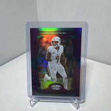 2025 Certified Tua Tagovailoa Mirror Purple # /299 Dolphins