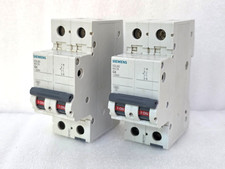 Lot of 2 SIEMENS 5SL6504-7BB Miniature Circuit Breaker 230 V 6kA, 1 N-pole, C 4A