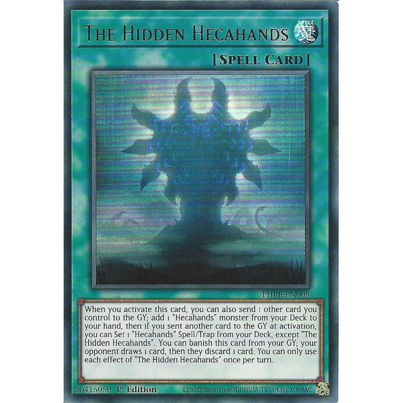 PHRE-EN008 The Hidden Hecahands : Ultra Rare Card : 1st Edition : YuGiOh TCG