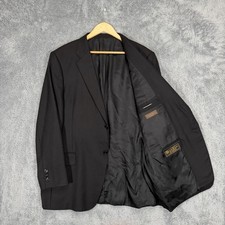 Nordstrom Loro Piana Blazer Mens 46L Black 100 Cashmere Sport Coat Jacket READ