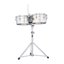 LP LP257S Tito Puente 14" and 15" Stainless Steel Timbales