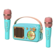 Karaoke Machine for Kids Adults, 15W Mini Handheld Portable Bluetooth Speaker...