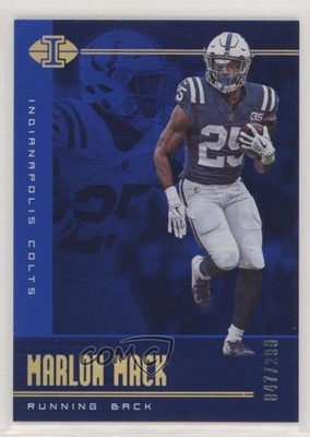 2019 Panini Illusions Trophy Collection Blue 47/299 Marlon Mack #14 0gg