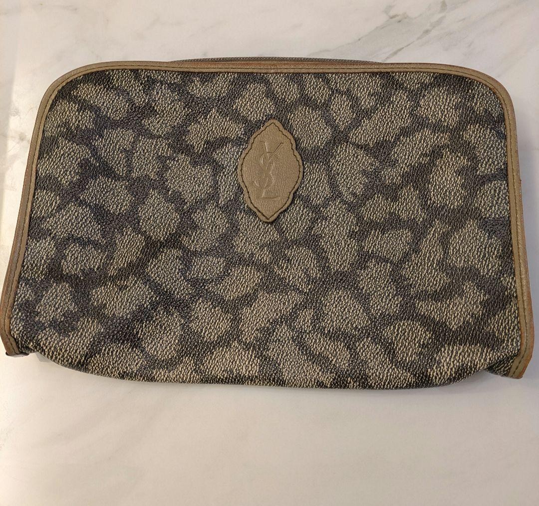 Borsa pochette Yves Saint Laurent YSL fantasia leopardata